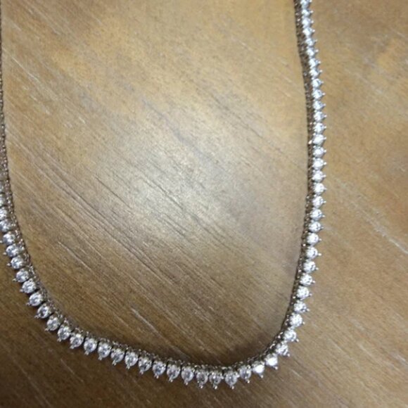 MELINDA MARIA Baby Not Your Basic Tennis Necklace - Picture 2 of 5